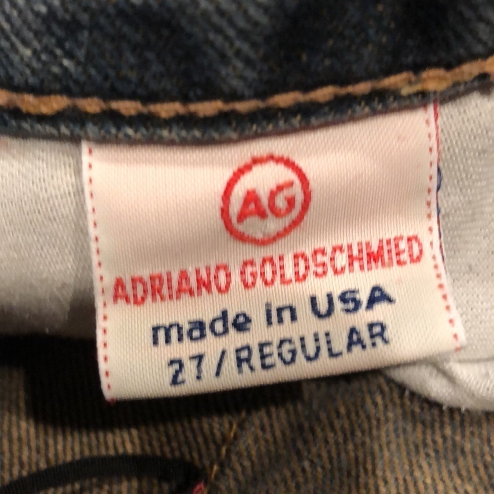 AG Adriano Goldschmied The Gemini Frayed Edge‎ Bootcut Jeans Size 27 - Picture 8 of 9